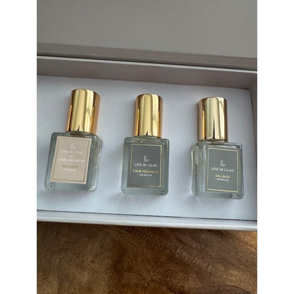 Life in Lilac Best Selling Set of 6 Mini Perfume Roll-On Sampler Scents- New - Picture 5 of 5